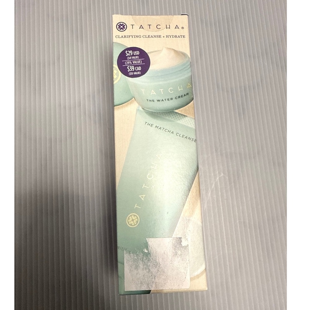 Tatcha Clarifying Cleanse + Hydrate Set Multi NEW Matcha Water Cream